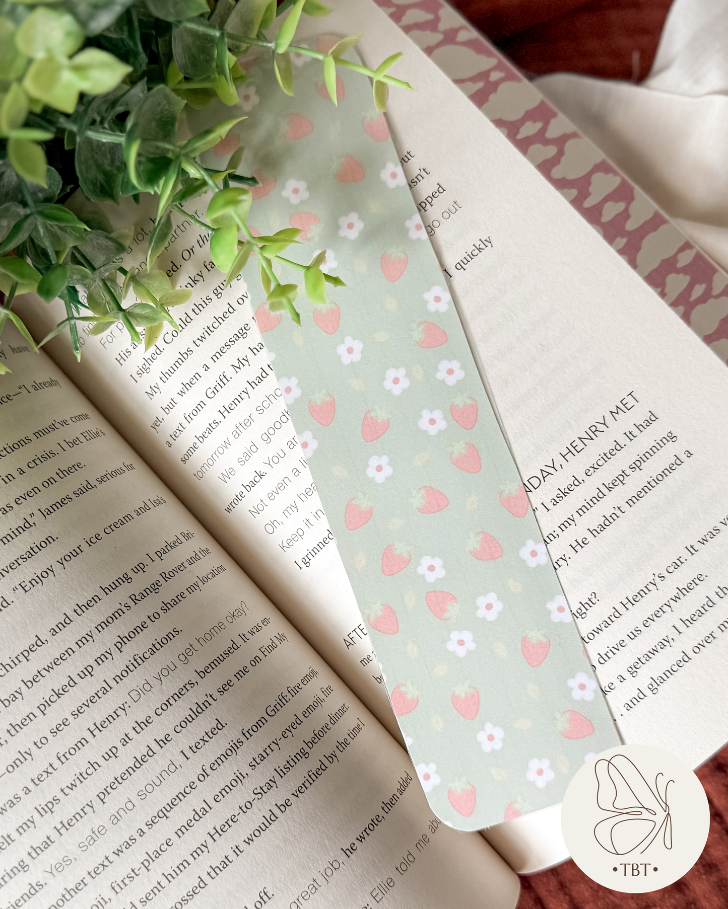 Pressed Between Pages Bookmark