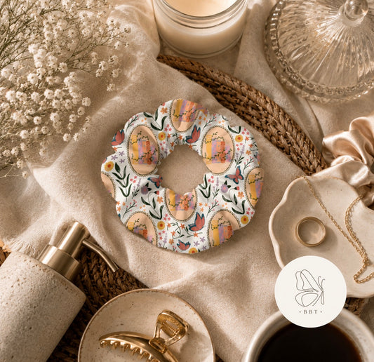 Bloom & Butterfly Bamboo Scrunchie